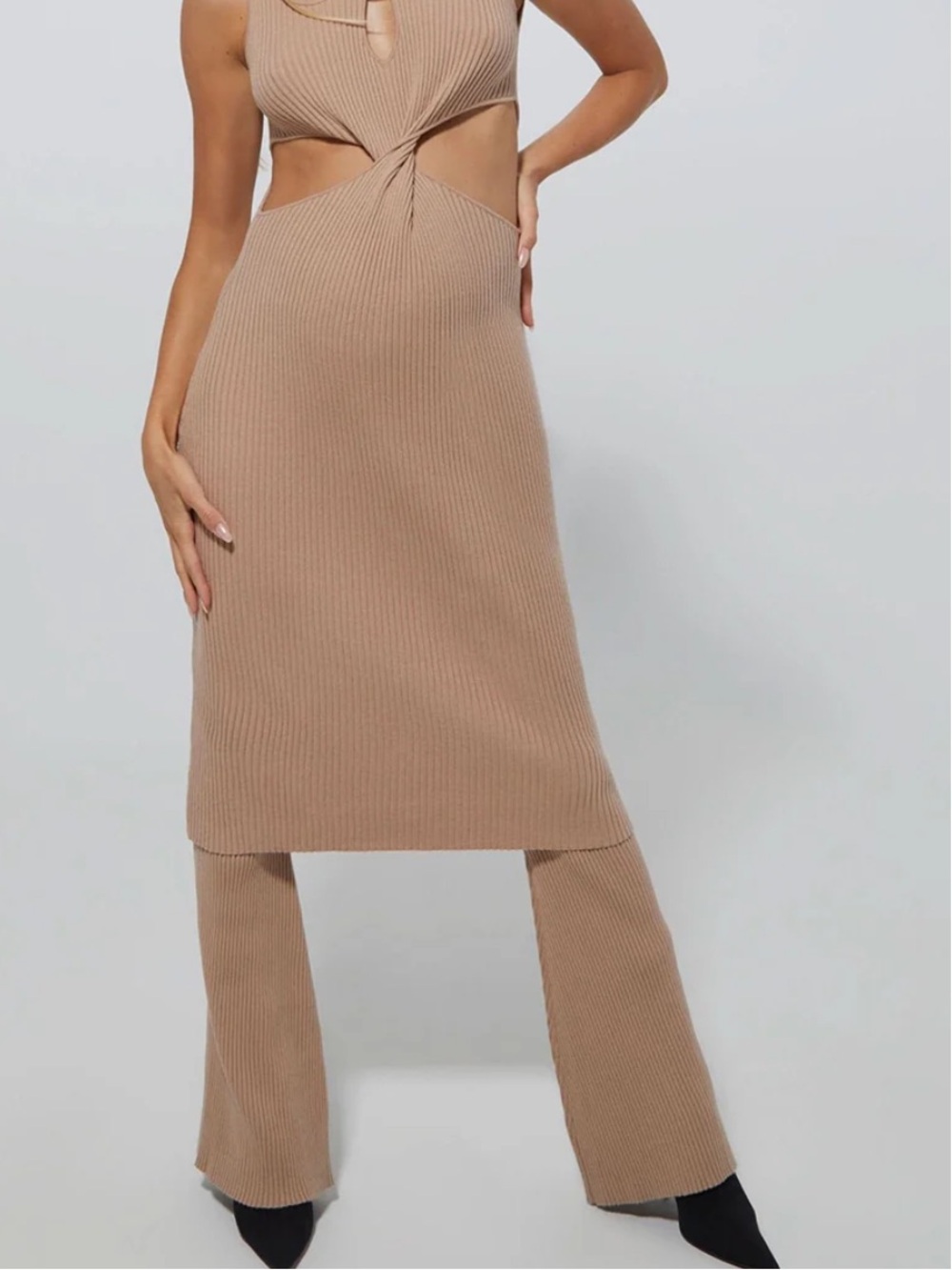 Bumpsuit ribbed Knit  Maternity pants